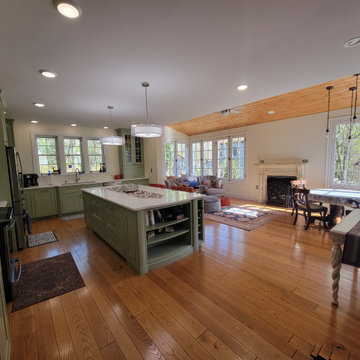Custom Wide Plank Wormy Ash Hardwood Flooring