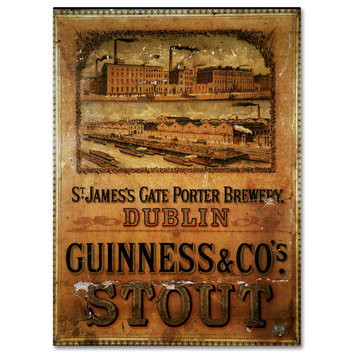 Guinness Brewery 'St. James' Gate Porter Brewery' Canvas Art, 35"x47"