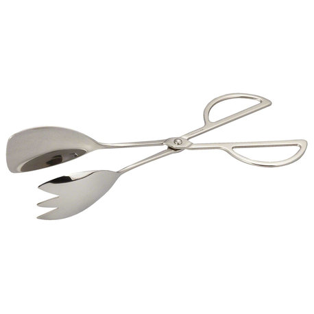 Elegance Stainless Steel Scissor Salad Tongs