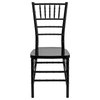 Flash Furniture Elegance Stacking Chiavari Dining Chair in Black