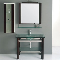 Glass Bathroom Vanities - Bathroom Vanities And Sink Consoles