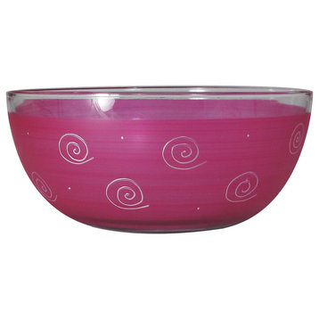 Frosted Curl Pink 11" Bowl