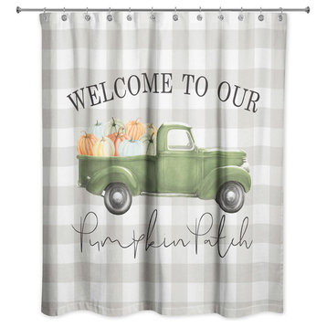 Welcome to Our Pumpkin Patch 71"x71" Shower Curtain