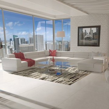 Reclining Leather Modular Sectional