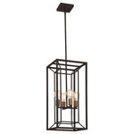 Designers Fountain - Designers Fountain Within 4-Light 12" Pendant, Matte Black, D237M-12P-MB - Bold design and edgy shapes with a bit more flair, captures the trend for a more casual and fresh aesthetic that creates visual interest in your home's environment. Our Within collection is layered with the richness of the black finish and warmth of the aged gold accents, elevating our everyday style.