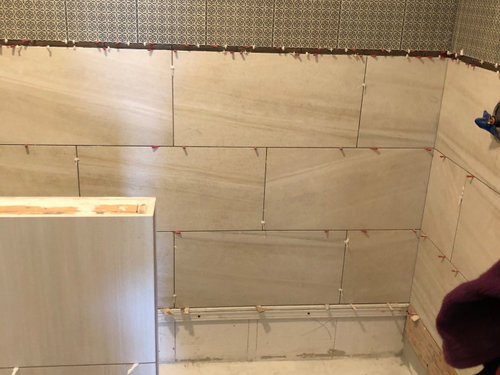 Need help picking grout color for shower brown penny tile
