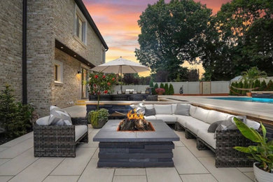 Inspiration for a transitional patio remodel in New York