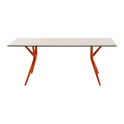 Kartell - Kartell Spoon Table, 64 inches, Orange - Folding Tables