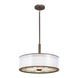 Olde Bronze Finish 4 Bulb Semi Flush Mount by Kichler Lighting Louisa - Lighting