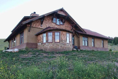 Inspiration for a rustic home design remodel in Other