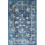 Unique Loom - Unique Loom Navy Blue Osterbro Oslo 5' 0 x 8' 0 Area Rug - The Oslo Collection is the perfect choice for anyone looking for rich, eye-catching patterns for their home. Enhance your space with lovely teals, reds, creams, and blues paired with traditional, vintage, and tribal motifs. This Oslo rug is just the right addition to your home's decor.