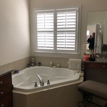 3 1/2" Inside mounted Shutters by Delmarva blinds Fairfax Va
