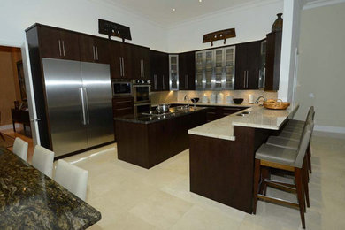 Inspiration for a contemporary kitchen remodel in Miami