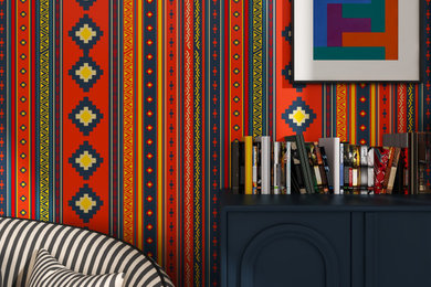 Inspiration for an eclectic living room remodel in Other