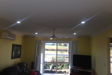 LED down light swap over, energy reduction 200w in room to 35 watts better light