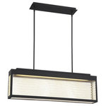Eurofase - Eurofase 35929-017 Coop Rectangular Chandelier 1 Light Metaliron Mesh - Coop Small Rectagular Led Chandelier, Sand Black FCoop Rectangular Cha Coop Rectangular Cha *UL Approved: YES Energy Star Qualified: n/a ADA Certified: n/a  *Number of Lights: 1-*Wattage:36w LED bulb(s) *Bulb Included:No *Bulb Type:No *Finish Type:Sand Balck/Gold Painted
