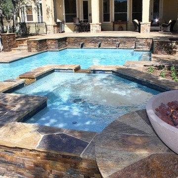Geometric Pool Spa