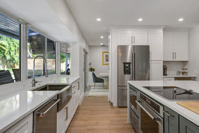 Example of a trendy kitchen design in Miami