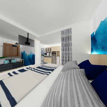 Small "Beach Concept" Apartment in South Jakarta