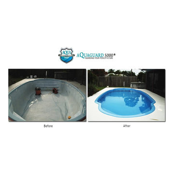 Pools, before and after Aquaguard 5000