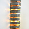 Wine Barrel Wall Sconce - Kundali - Made from retired CA wine barrel rings
