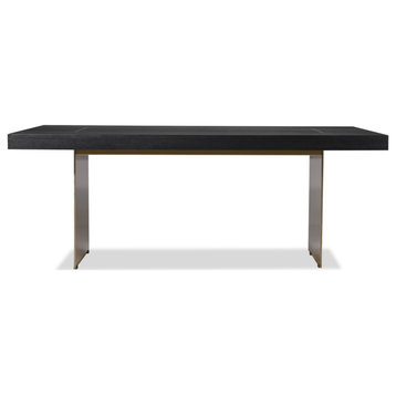 Ash Wood Brass Dining Table | Liang & Eimil Unma