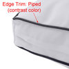 |COVER ONLY| Outdoor Contrast Trim 8" Crib Daybed Fitted Sheet Slipcover AD003