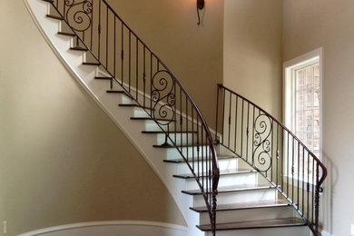 Elegant staircase photo in Nashville
