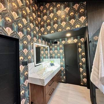 Bathroom wallpaper installation 92127, San Diego