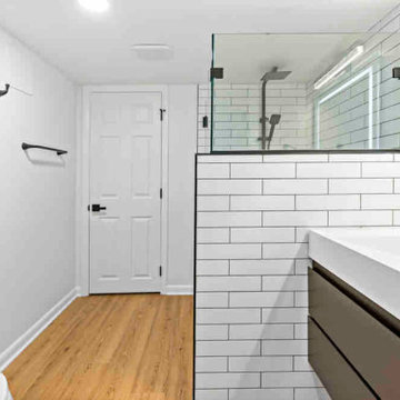 Bathroom Trio & Laundry Room Updates Transform McLean Home