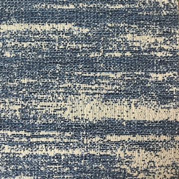 Sandy Woven Texture Upholstery Fabric, Indigo