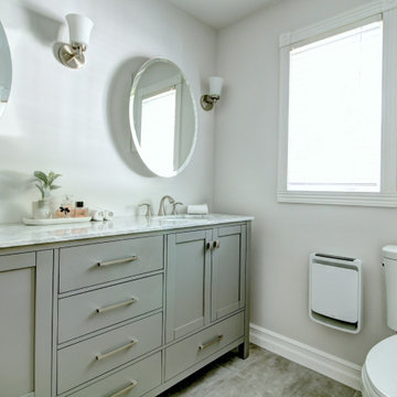 Salle de bain réaménagée