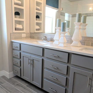75 Beautiful Bathroom  With Gray  Cabinets  Pictures Ideas  
