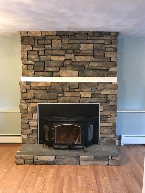 Wall And Mantle Color To Compliment Stone Fireplace - Paint Colors For Living Room With Stone Fireplace