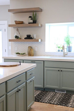 Anyone have a good blue green kitchen cabinet color they love?