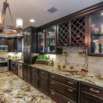 The Woodland Kitchen Remodel with schrock cabinrts and granite counter tops
