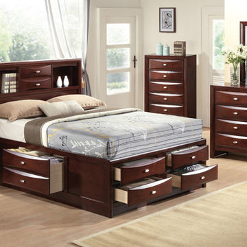 Ireland Storage Bedroom Set, Espresso