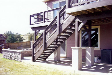 Inspiration for a craftsman deck remodel in Denver