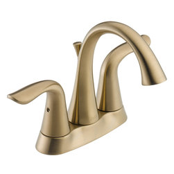 Delta Lahara&reg; Two Handle Centerset Lavatory Faucet - Bathroom Sink Faucets