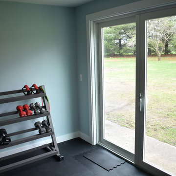 Garage Transformation to Workout Area