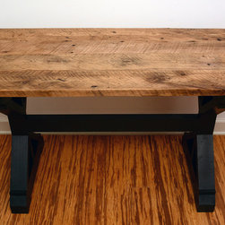 Reclaimed Oak Wood Console Entryway Table - Console Tables