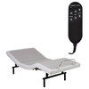 Vibrance Adjustable Bed Base With Head and Foot Articulation, White, Queen