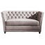 Disraeli Chesterfield Sofa Loveseat, Pampas