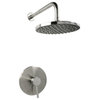 3-Piece Rainfall Shower System, Brushed Nickel