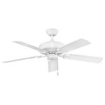 Hinkley - Hinkley 901652FCW-NWA Oasis, 52" 5 Blade Ceiling Fan - Part of the Regency Series, Oasis offers a simpleOasis 52 Inch 5 Blad Chalk White Chalk Wh *UL: Suitable for wet locations Energy Star Qualified: n/a ADA Certified: n/a  *Number of Lights:   *Bulb Included:No *Bulb Type:No *Finish Type:Chalk White