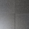 Absolute Black Granite Tiles, Flamed Finish, 12"x24", Set of 20