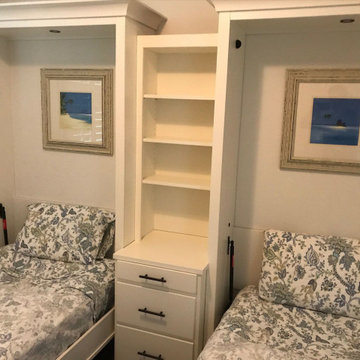 Custom Built Vertical Twin Murphy Bed Set - Guest Bedroom - Children's Bedroom