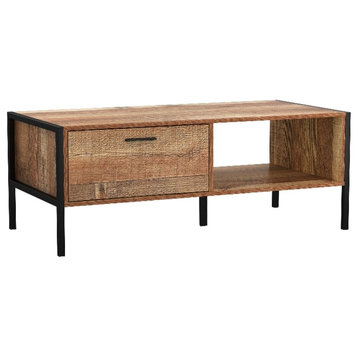 Montana Rustic Styled Rectangle Coffee Table