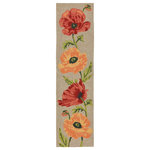 Liora Manne - Ravella Icelandic Poppies Indoor/Outdoor Rug Neutral, Neutral, 8'3"x - This hand-hooked area rug features oversized poppies in incredible detail. This nature inspired design will effortlessly compliment any indoor or outdoor space. Made in China from a polyester acrylic blend, the Ravella Collection is hand tufted to create vibrant multi-toned detailed designs with tight textural loops and a high quality finish. The material is flatwoven, weather resistant and treated for added fade resistance, making this area rug perfect for indoor or outdoor placement. This soft, durable area rug is ideal for your patio, sunroom or those high traffic areas such as your kitchen, living room, entryway or dining room. Intricately shaded yarns bring to life the nature inspired designs of this collection that will beautifully accent your home. Limiting exposure to rain, moisture and direct sun will prolong rug life.