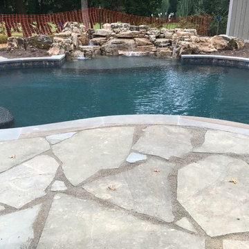 Pool Waterfall and Patio “Sneak Peek”